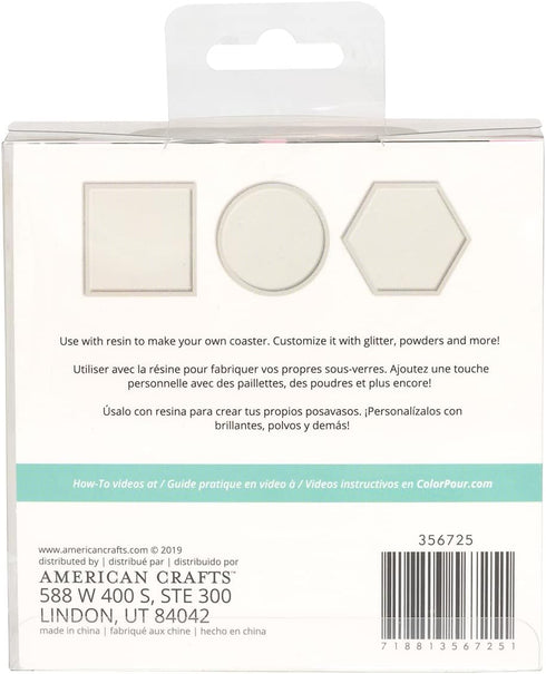 COLOR POUR RESIN MOLD 3/PKG